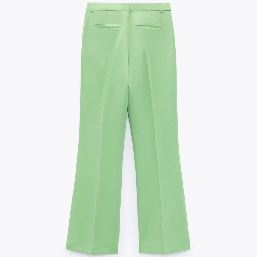 Zara Mint Green Straight Leg Pants Size XS New With Tags - Picture 5 of 8